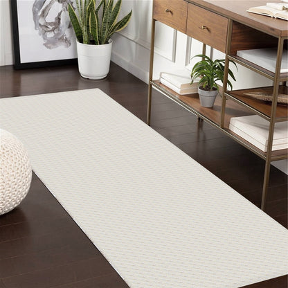 Passadeira Antiderrapante 150x65cm Beira de Cama Zig Zag Cru