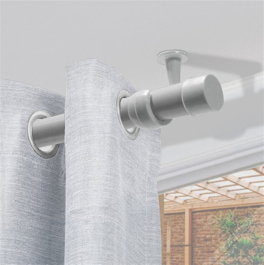 Varão de Cortina Alumínio Teto 1,50m 28mm 4 Cores