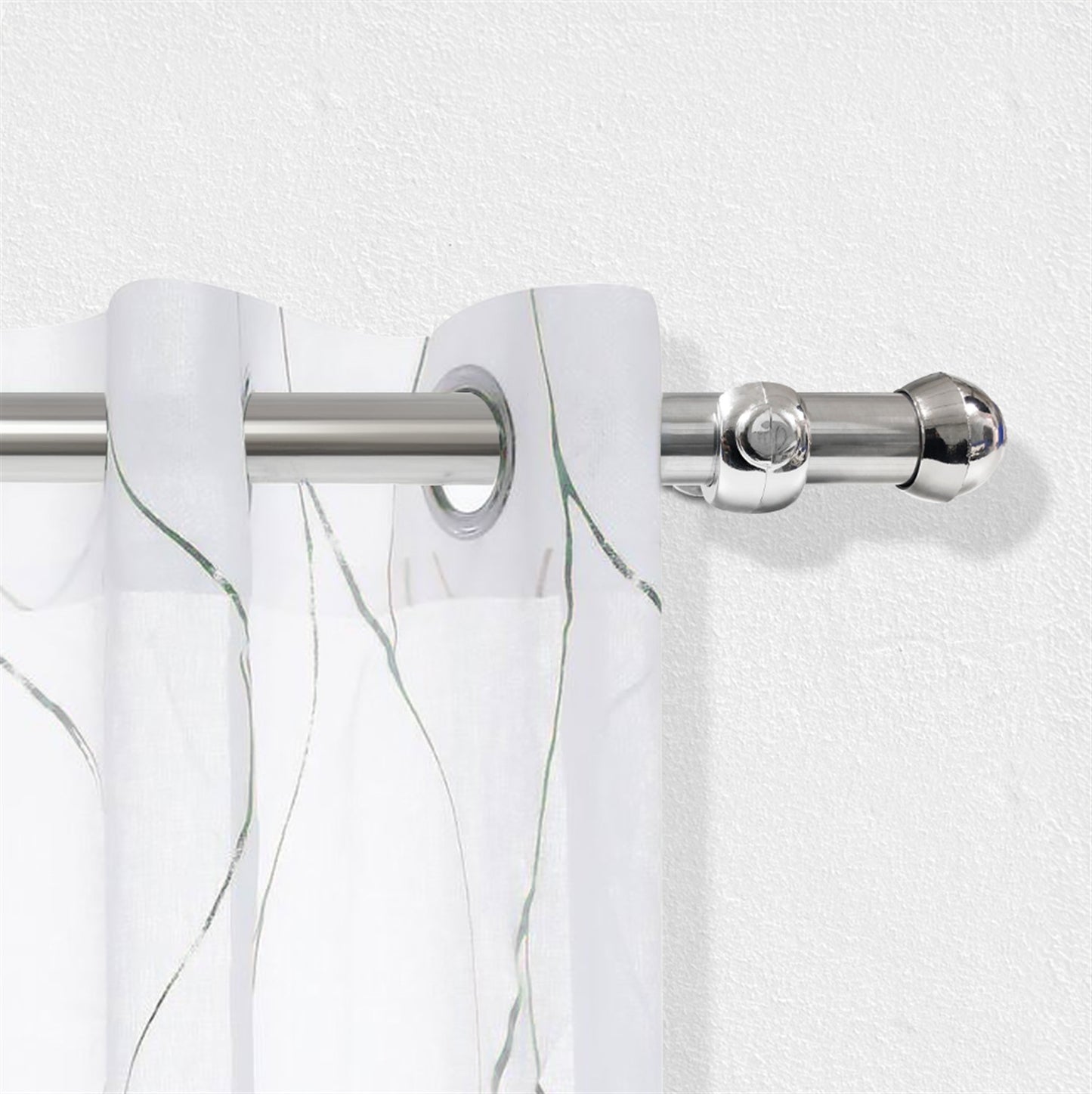 Varão de Cortina Simples 3,00m 28mm Simples 5 Cores