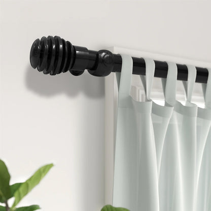 Varão de Cortina Alumínio 3,00m Suporte de Parede 4 Cores