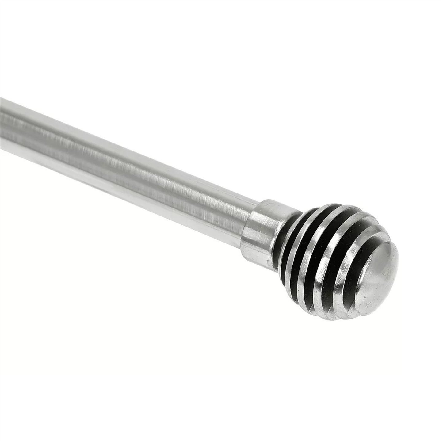 Varão de Cortina Alumínio 2,00m Suporte de Parede 4 Cores