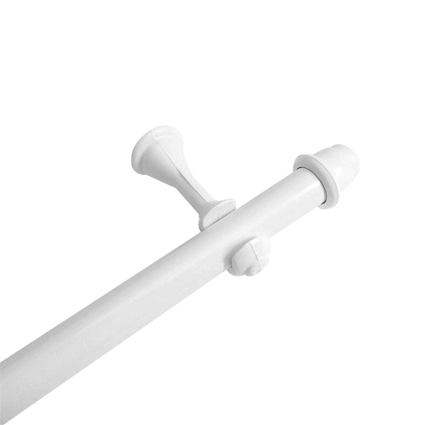 Varão de Cortina Alumínio 3,00m 19mm Simples 5 Cores