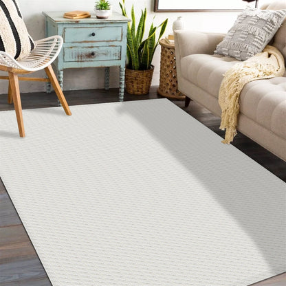 Tapete para Sala e Quarto 300x140cm Antiderrapante Zig Zag Cru