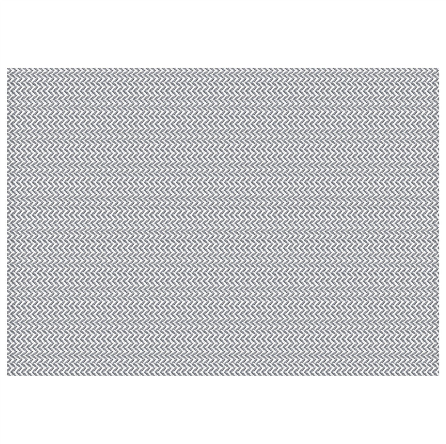 Tapete para Sala e Quarto 100x140cm Antiderrapante Zig Zag Cinza