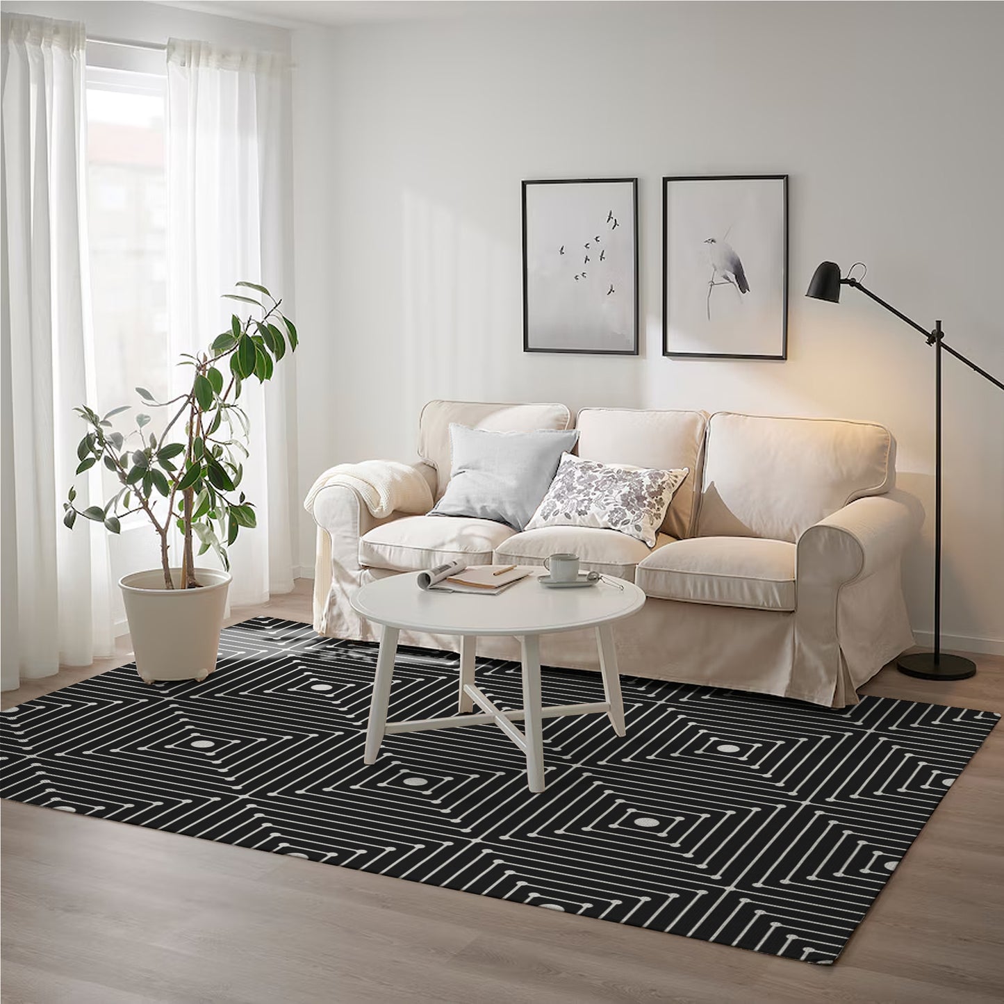 Tapete para Sala e Quarto 250x150cm Antiderrapante Domus