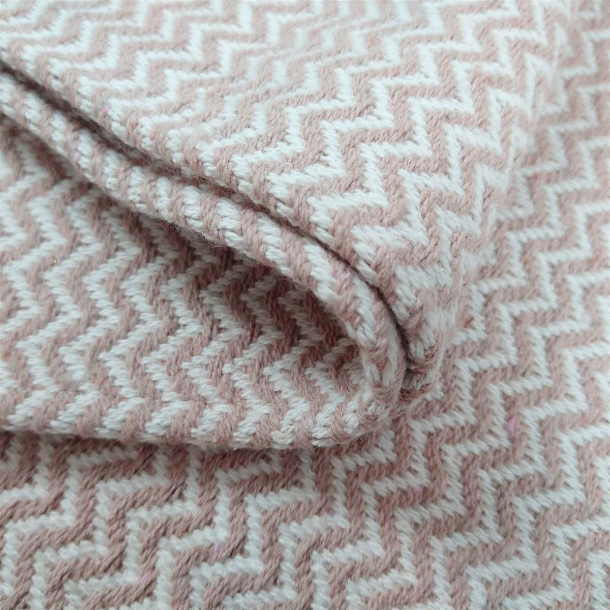 Tapete de Porta Capacho 65cm x 45cm Zig Zag - Nude