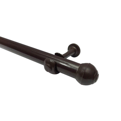 Varão de Cortina Alumínio 2,00m 28mm Simples 5 Cores