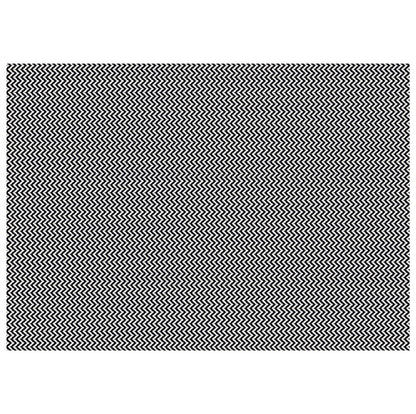 Tapete para Sala e Quarto 250x140cm Antiderrapante Zig Zag Preto