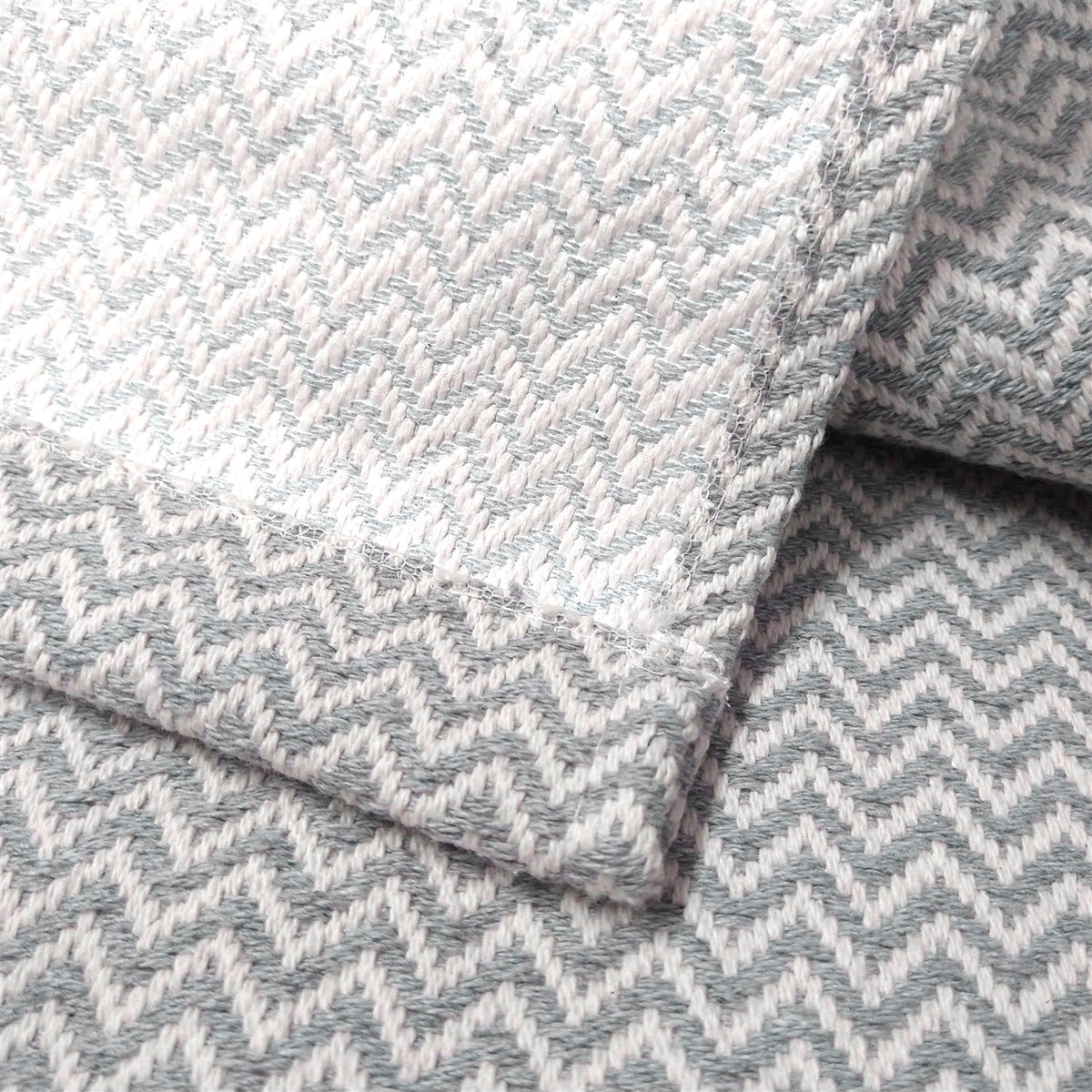 Tapete Passadeira Beira Cama 1,50m x 0,65m Zig Zag - Cinza