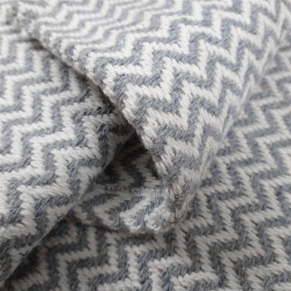 Passadeira Antiderrapante 250x65cm Beira de Cama Zig Zag Cinza