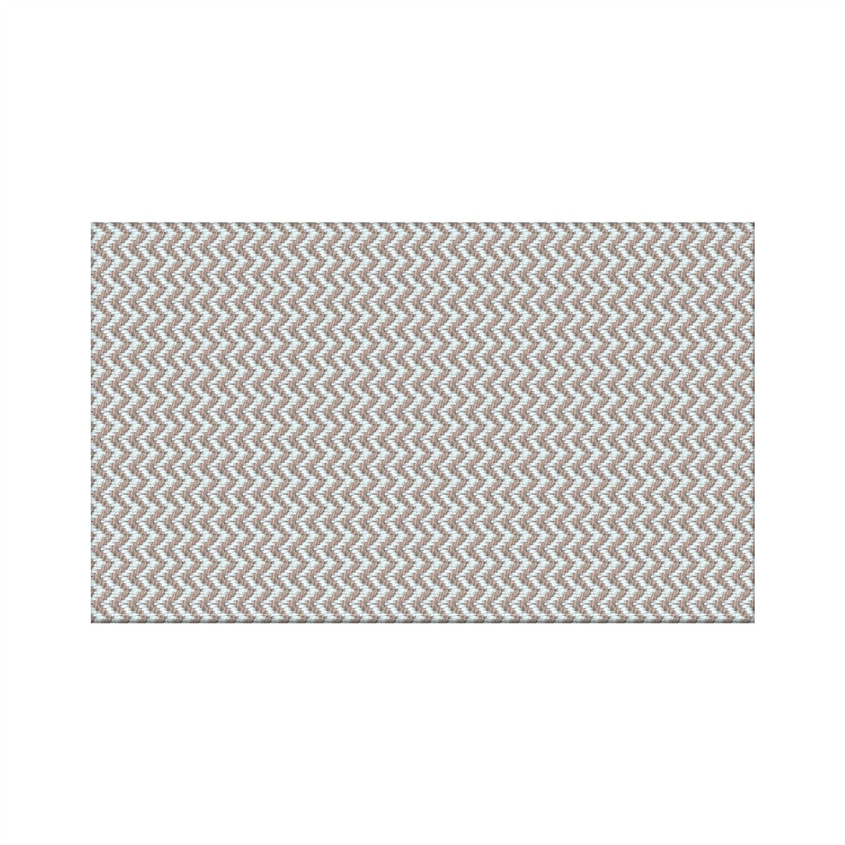 Tapete de Porta Capacho 65cm x 45cm Zig Zag - Nude