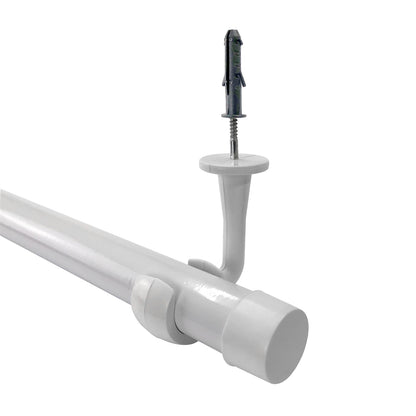 Varão de Cortina Alumínio Teto 1,50m 28mm 4 Cores