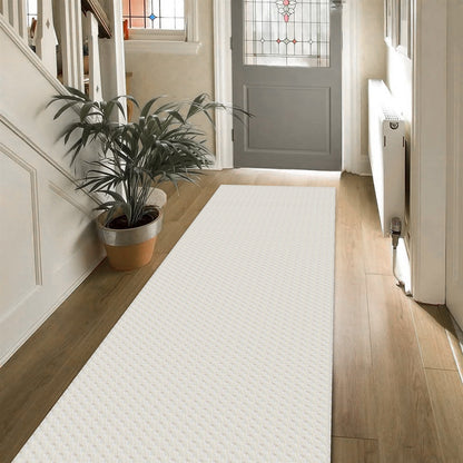 Passadeira Antiderrapante 200x65cm Beira de Cama Zig Zag Cru