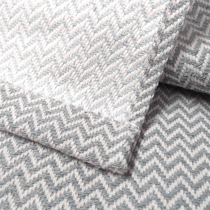 Tapete para Sala e Quarto 100x140cm Antiderrapante Zig Zag Cinza