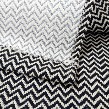 Tapete para Sala e Quarto 200x140cm Antiderrapante Zig Zag Preto