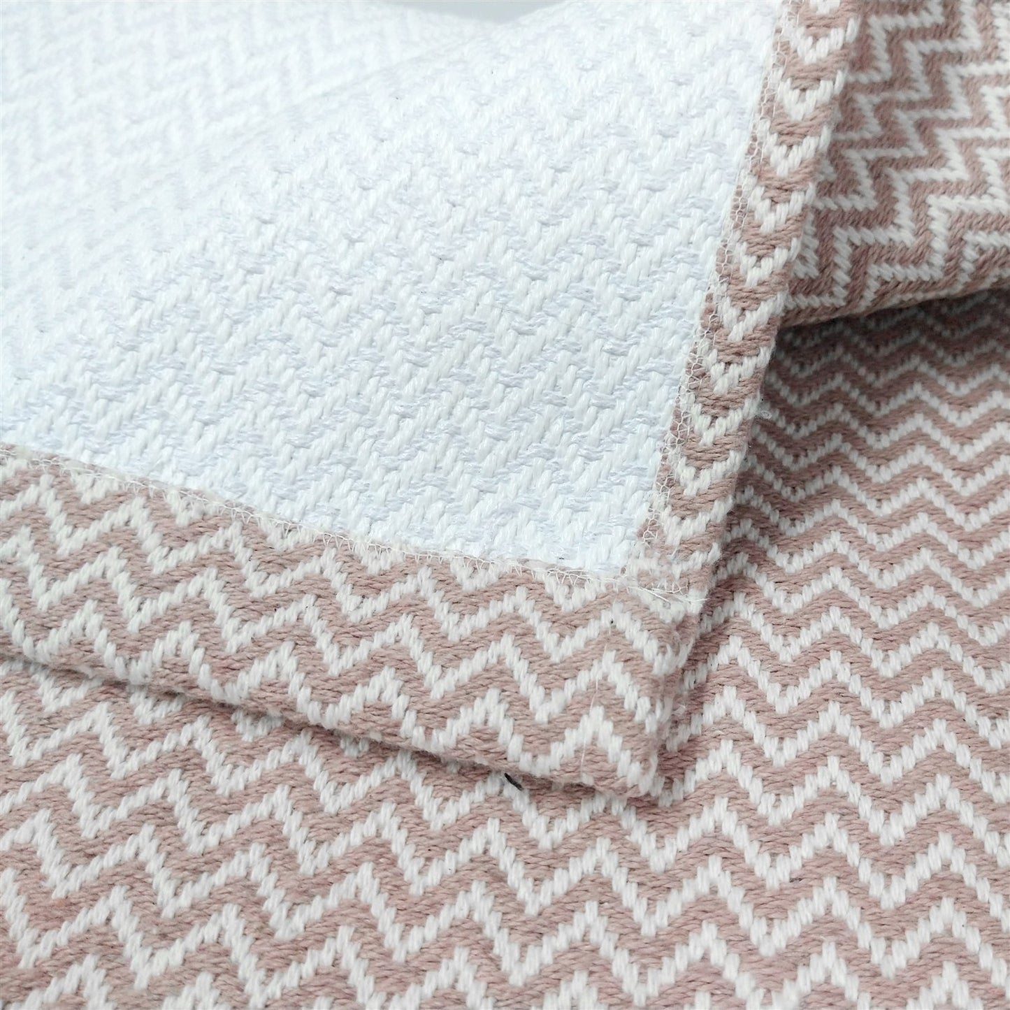 Tapete para Sala e Quarto 300x140cm Antiderrapante Zig Zag Nude