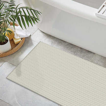 Capacho de Porta Antiderrapante 65x45cm Zig Zag Cru Entrada de Casa