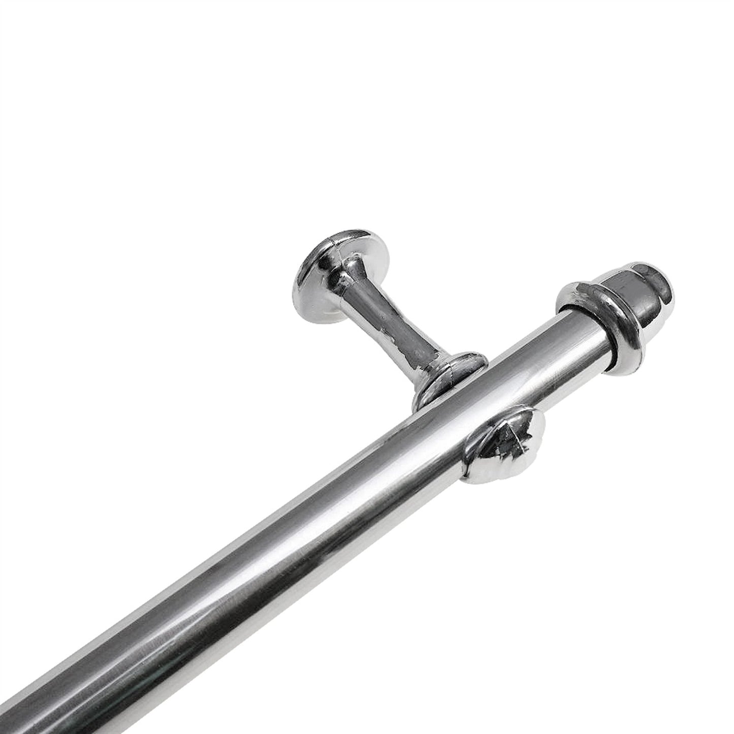 Varão de Cortina Alumínio 1,50m 19mm Simples 5 Cores