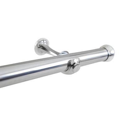 Varão de Cortina Simples 2,50m 28mm Simples 5 Cores