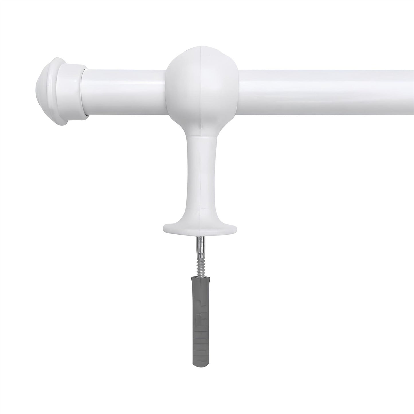 Varão de Cortina Alumínio 3,00m 19mm Simples 5 Cores